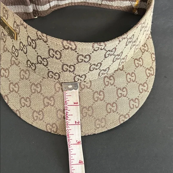 Beautiful Beige Monogram Visor - Picture 9 of 11